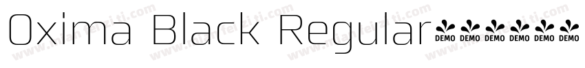 Oxima Black Regular字体转换